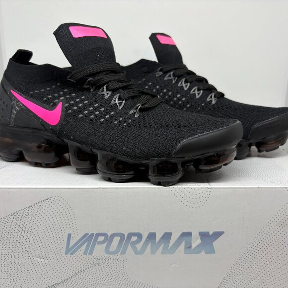 Women's Nike Vapormax - Black and Pink - Picture 2 of 7